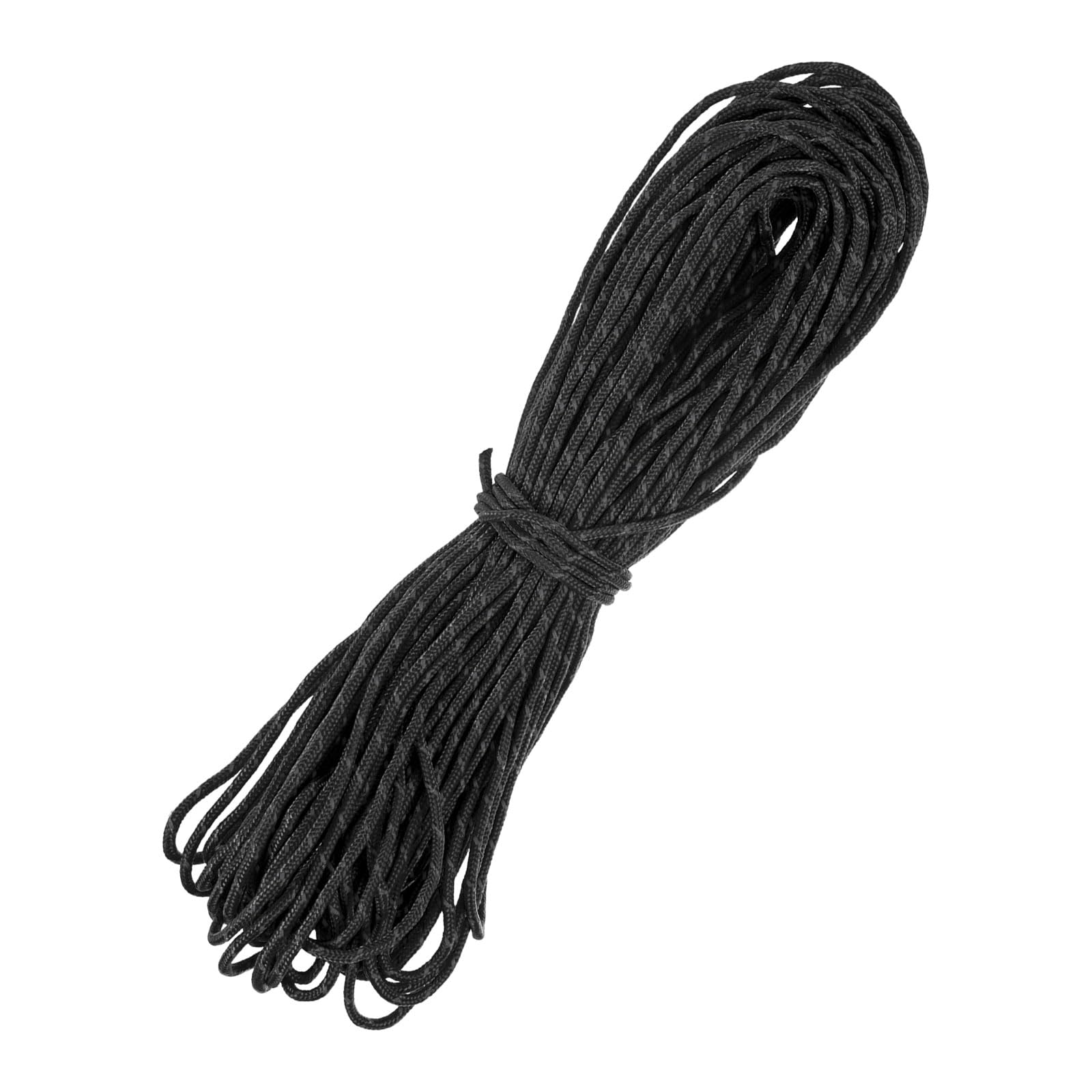 TIXIPEM 1PCS Reflective Guyline Paracord 2mm98ft, Black Ultralight Thin