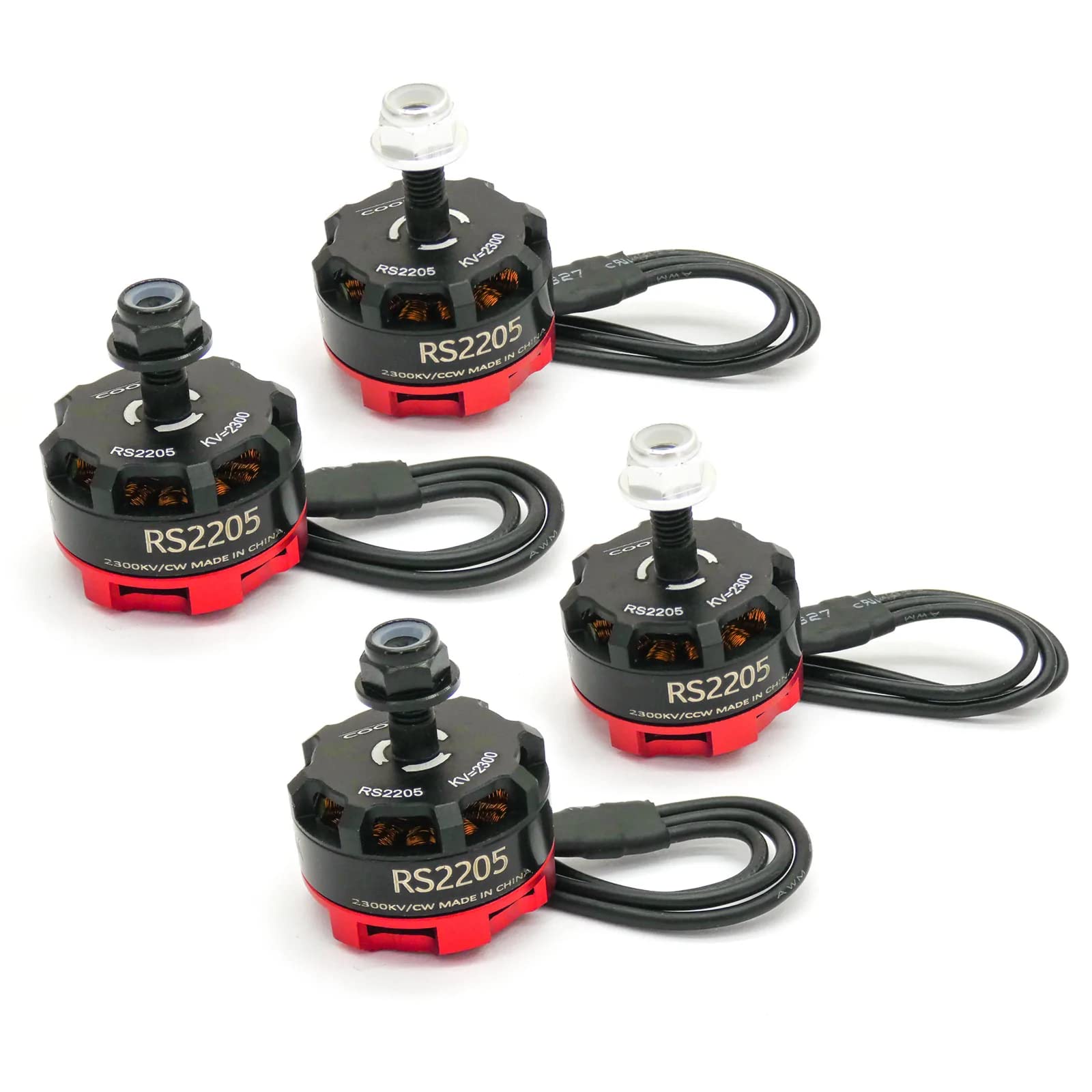 SpeedyFPV4PCS RS2205 2300kV 3-4S Brushless Motors (2X CW / 2X CCW)