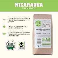 Vista 2 de Tiny Footprint Coffee - Nicaragua Segovia, tostado oscuro, café orgánico USDA - Cultivado a la sombra, certificado de comercio justo y negativo