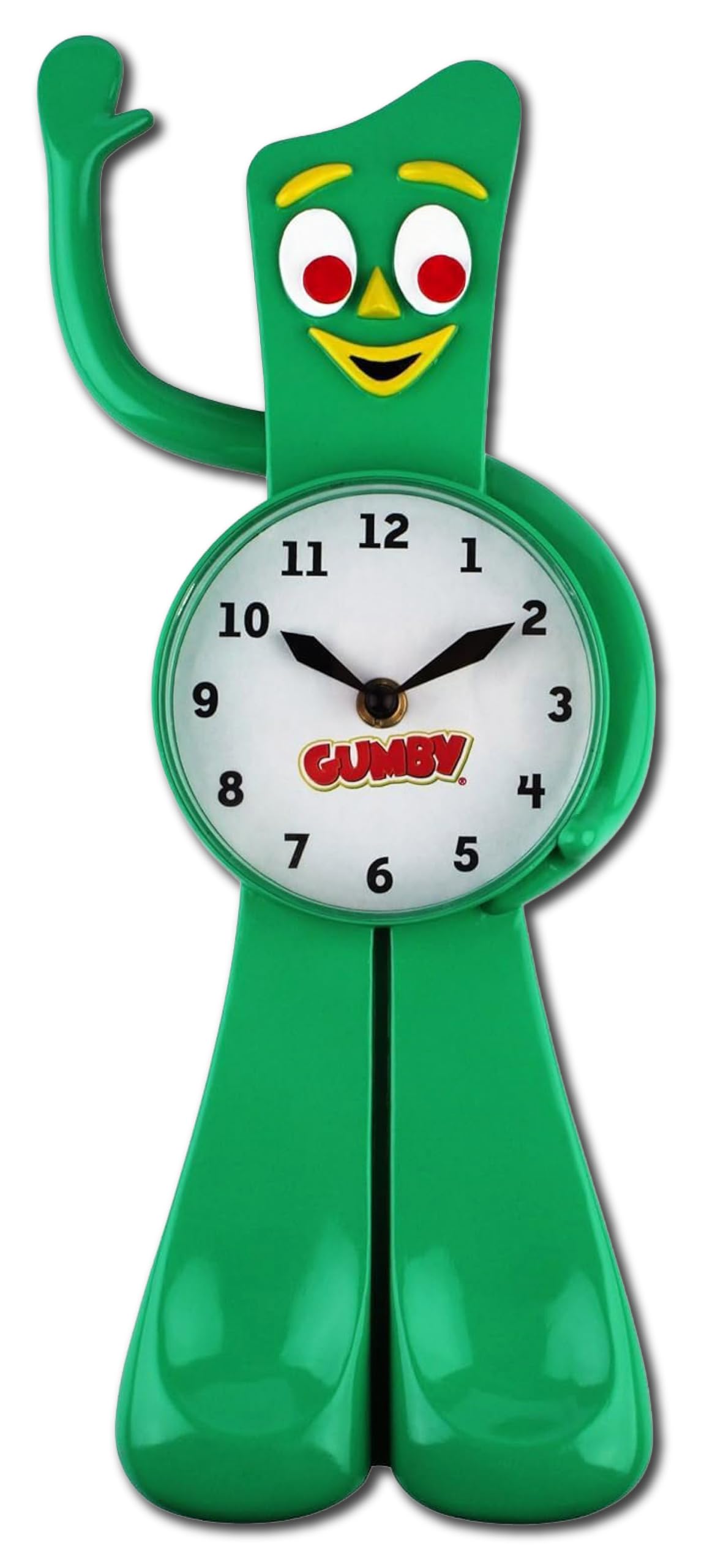 GUMBY 3Dモーション時計　最安値 Amazon.com: NJ Croce Gumby 3-D Motion Clock with Waving Arm - Fun
