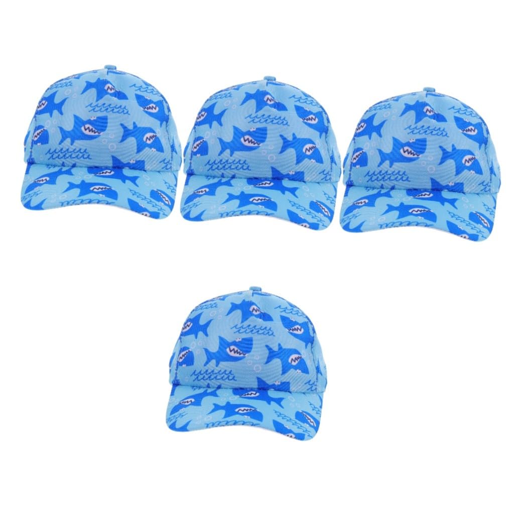 TOYANDONA 4 Gorras de Béisbol para Niñas Pequeñas Ajustables Y Cómodas para El Sol para Niñas de 2 a 4 Años para Jugar al Aire con Banda Elástica.
