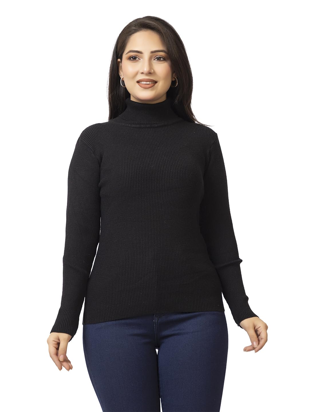 lasoon Women’s High Neck Skivi | Winter Warm Full Sleeve Sweater Top | Free Size Fit for M, L, XL | Soft Knitted Woolen Fabric | Stylish Winterwear for Women-picture-20