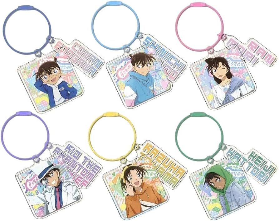 Amazon.co.jp: コナン キーホルダー 工藤新一 毛利蘭 怪盗キッド