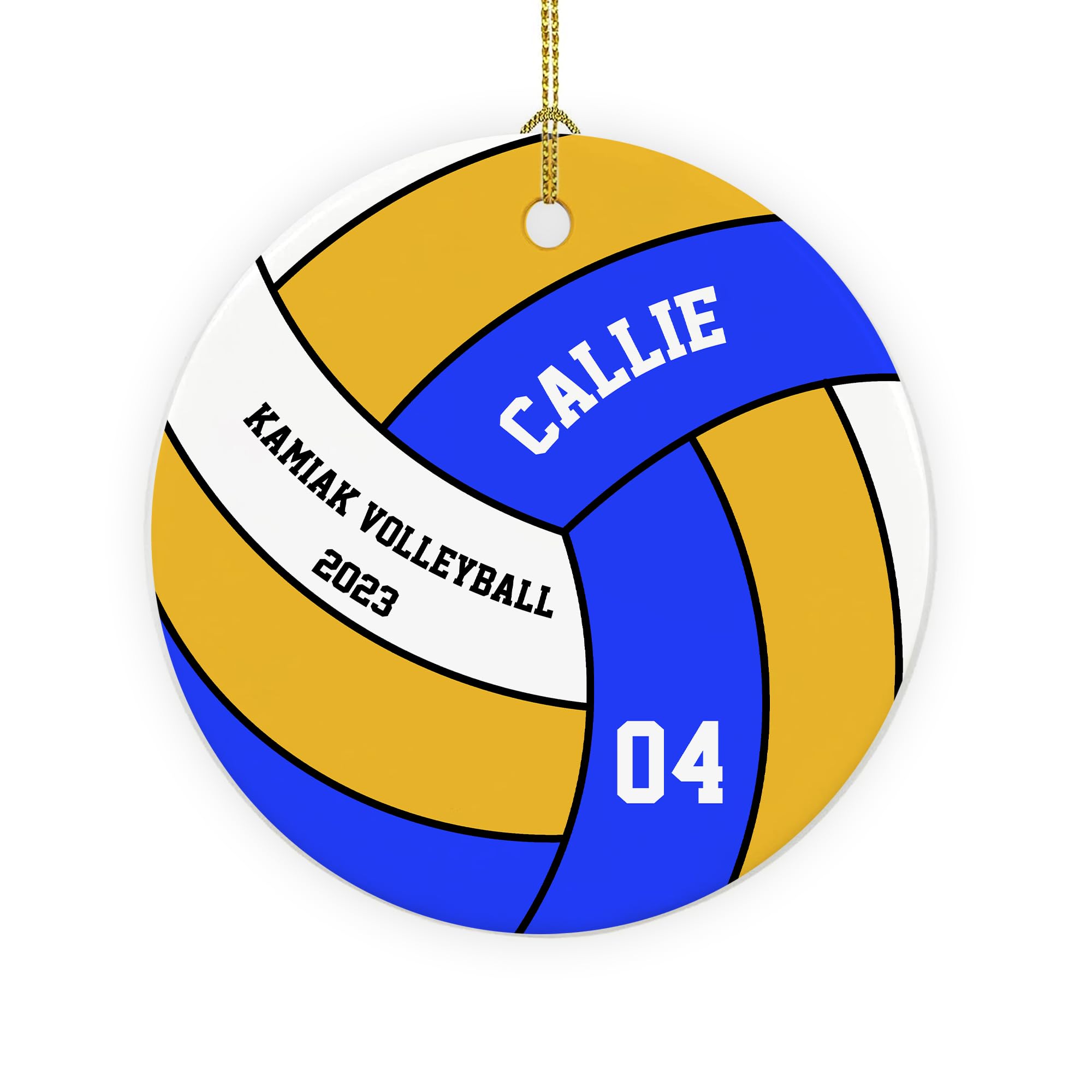 Personalized Volleyball Ornament - Volleyball Gifts for Team Teen Girls, for Volleyball Players, Christmas Decoration, Team Gift