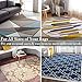 Rose Home Fashion Non-Slip Area Rug Pad 3' x 5' - Protect Floors While Securing Rug and Making Vacuuming Easier 3x5, Whites (SYNCHKG103929)