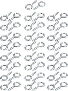 Aexit 15.5mm Inner Home Hardware Dia 58mm Length Zinc Plated Self-Tapping Eye Screw Hook 50pcs Model:31as650qo441