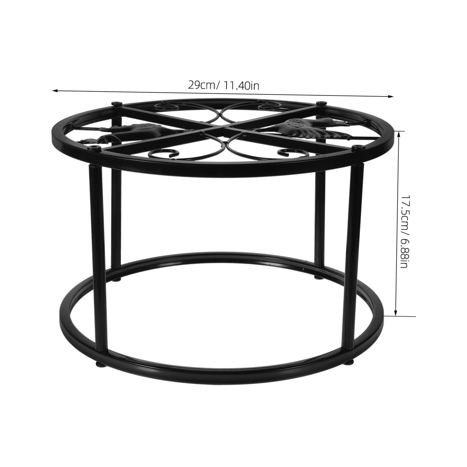 BESPORTBLE Supporto per Mangiatoia e Abbeveratoio Polli Design Rialzato Pratico in Ferro Nero Resistente e Funzionale per Allevamenti e Cortili Esterni