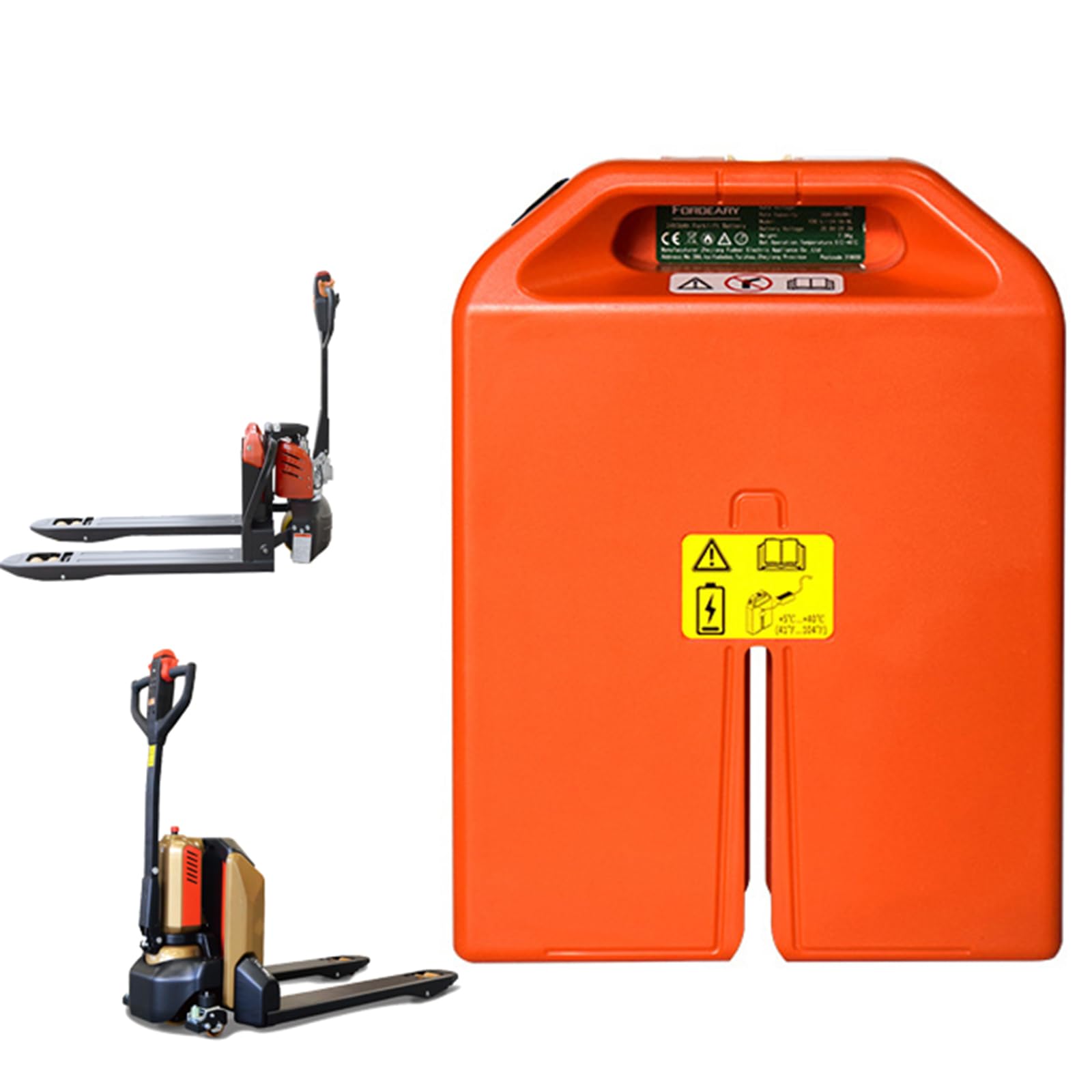 Batteria al Litio per Carrello elevatore Elettrico da 24 V 20 Ah e 36 Ah, Batteria di Ricambio per transpallet Elettrico da 48 V 20 Ah per batterie a scarica a 4 Pin/6 Pin