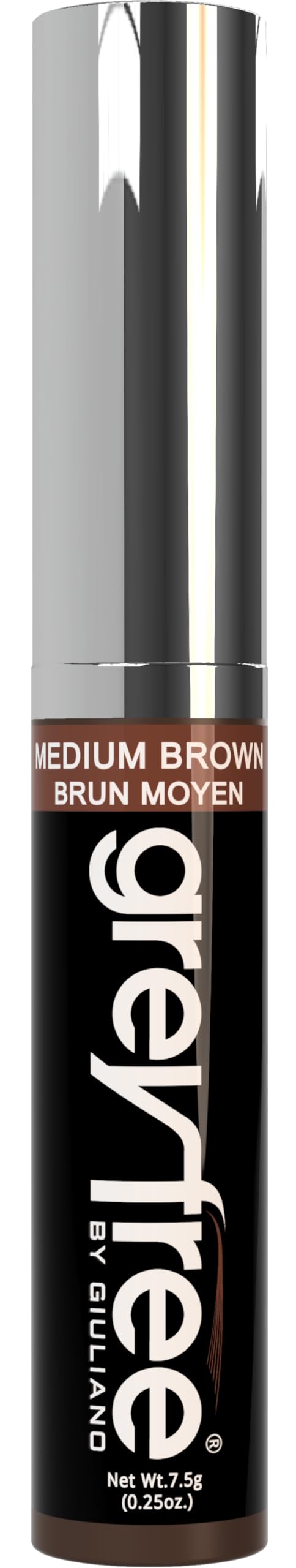 Root touch up hair mascara temporary cover conceal gray roots hair lines eyebrows mens mustache and beards Medium-Brown