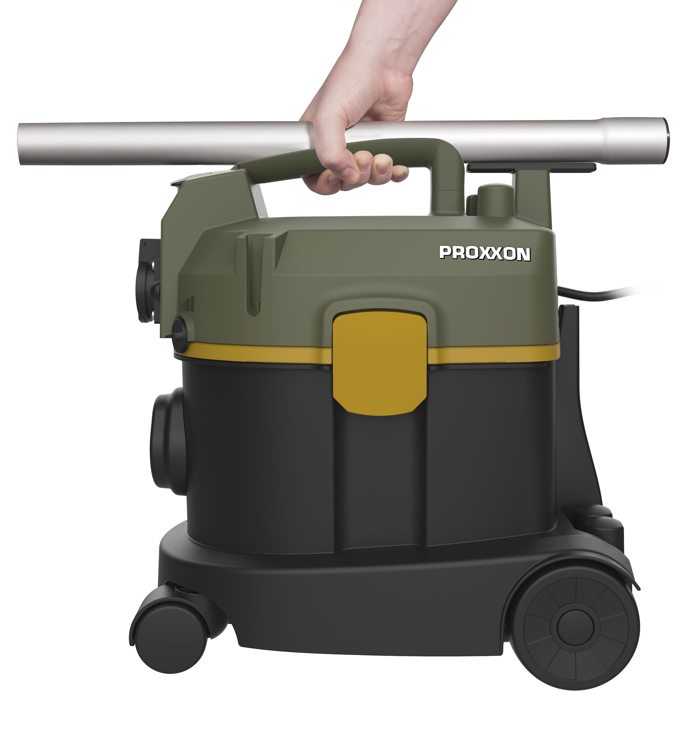 PROXXON Aspirapolvere automatico da officina WSA (230 V, 50/60 Hz, potenza 700 Watt, per utensili elettrici fino a 1.800 Watt, peso 4,3 kg, volume contenitore 11 litri, aspirapolvere industriale)
