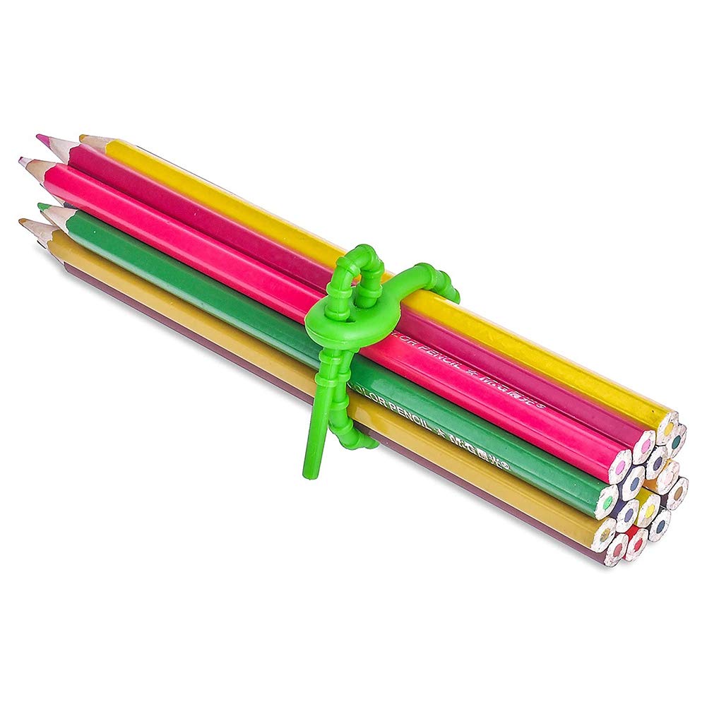 Boao Silikonbinder 20 Stück - Wiederverwendbare Kabelbinder 22cm Grau