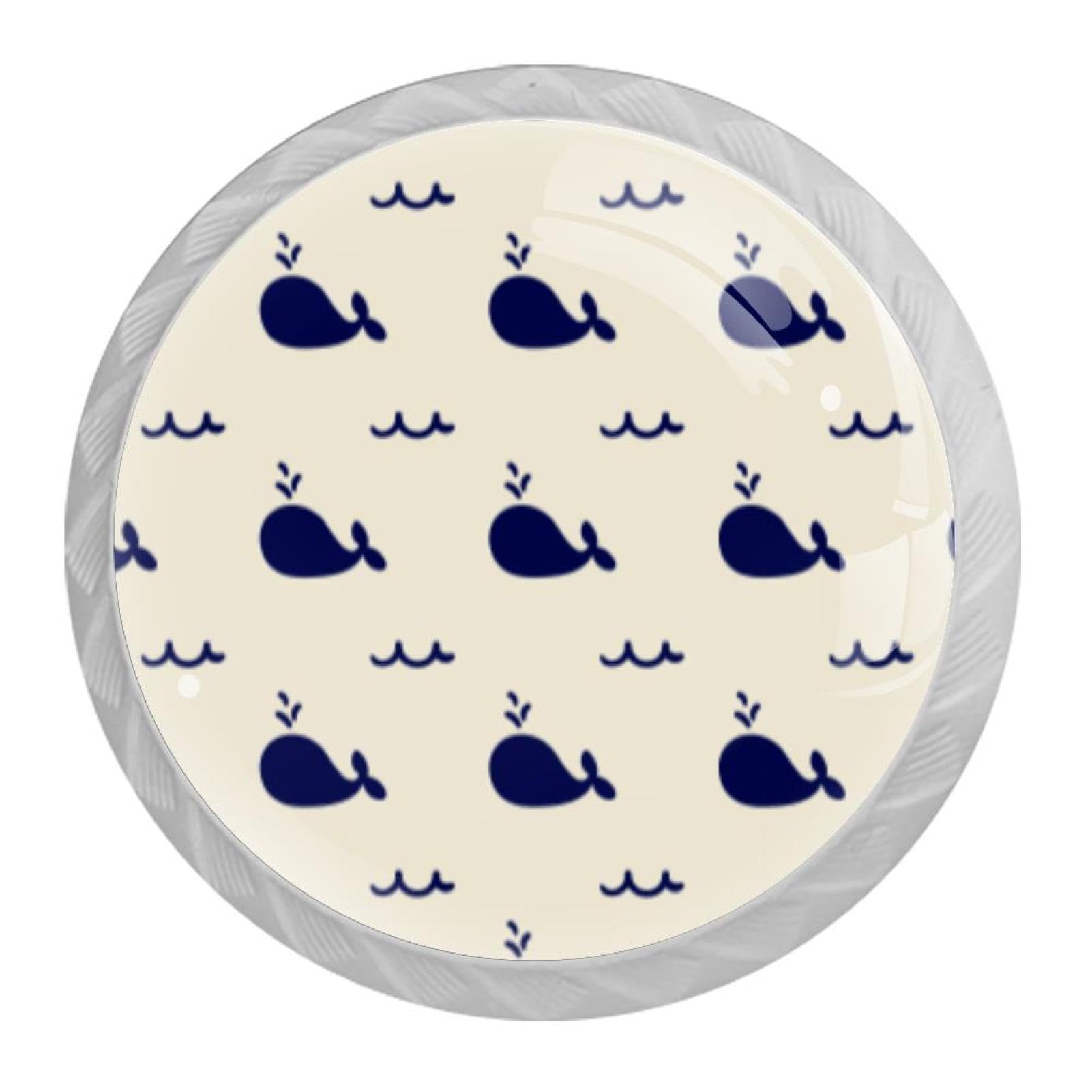 Tqmspg Multi07 4 Pieces Drawer Pulls Whale Door Knobs Dresser Handles For Kitchen Wardrobe Cupboard Hardware Furniture