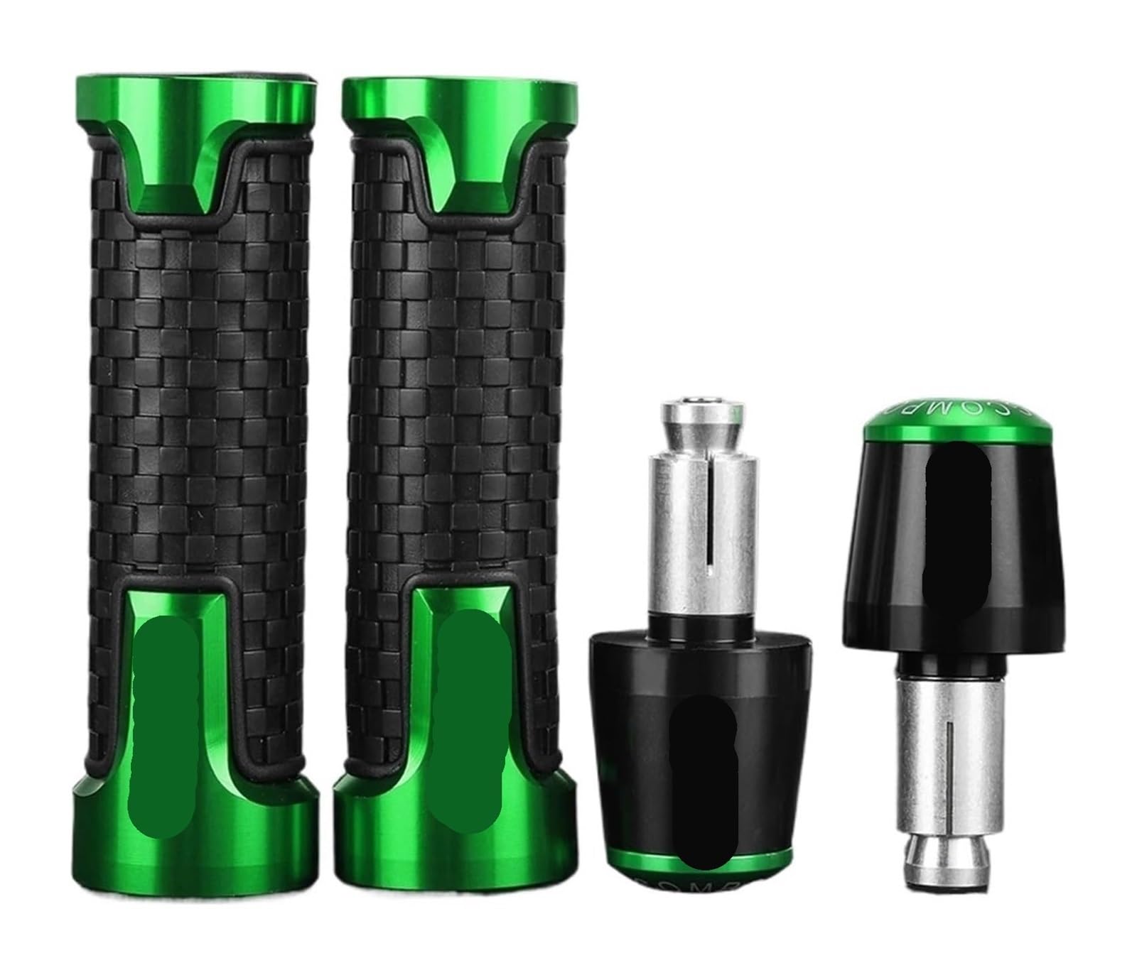 Contrapesos Manillar Moto para Y&amaha FZR600 FZR 600 1989-1993 7/8" Accesorios para Motocicletas Empuñaduras para Manillar De Manillar Motocicleta Extremos(Green Black Green)