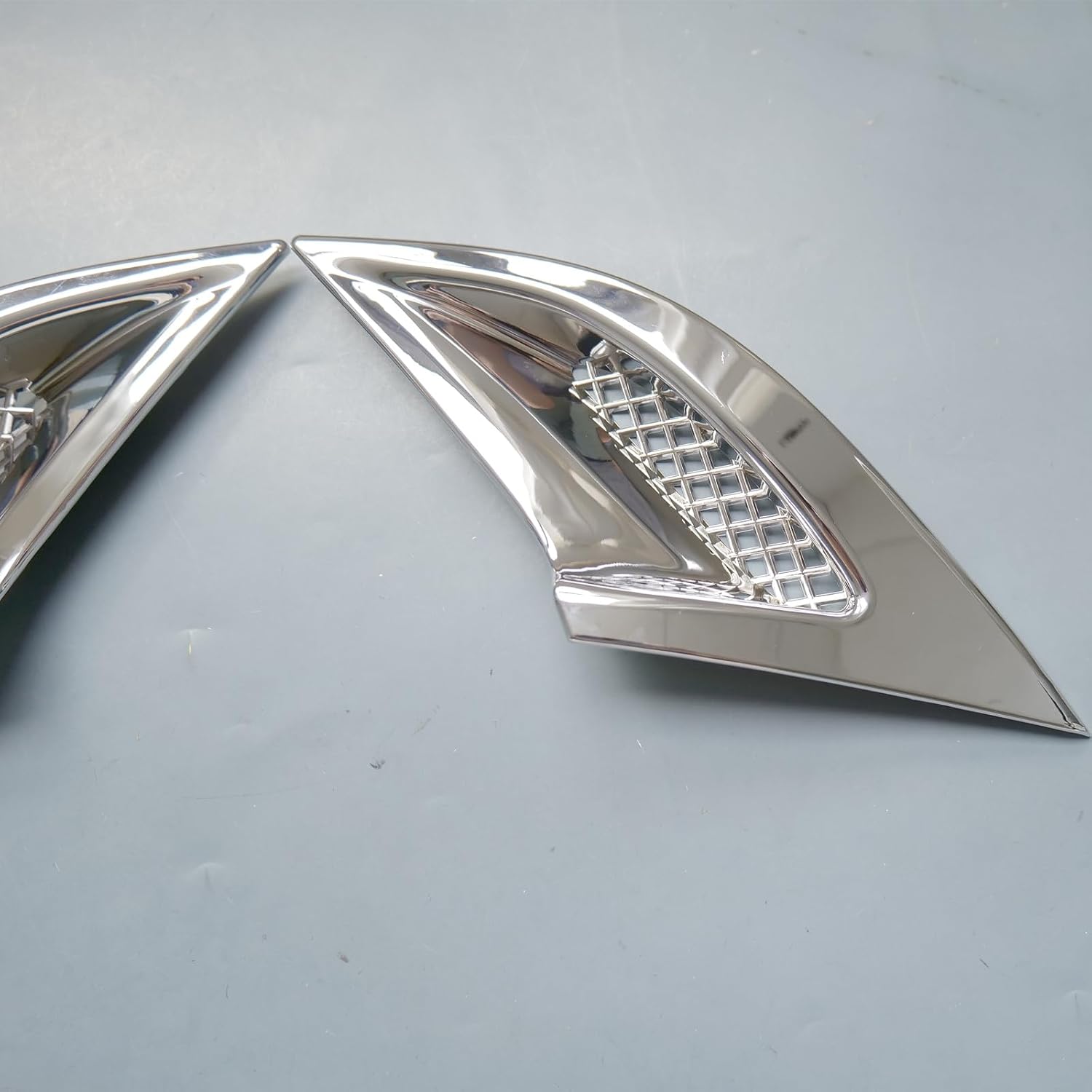 ZiWen New Front Bumper Air Vent Rear Bumper Reflector Cover Trim for Honda Accord 2023 2024 2025 2026 (Chrome, Front)