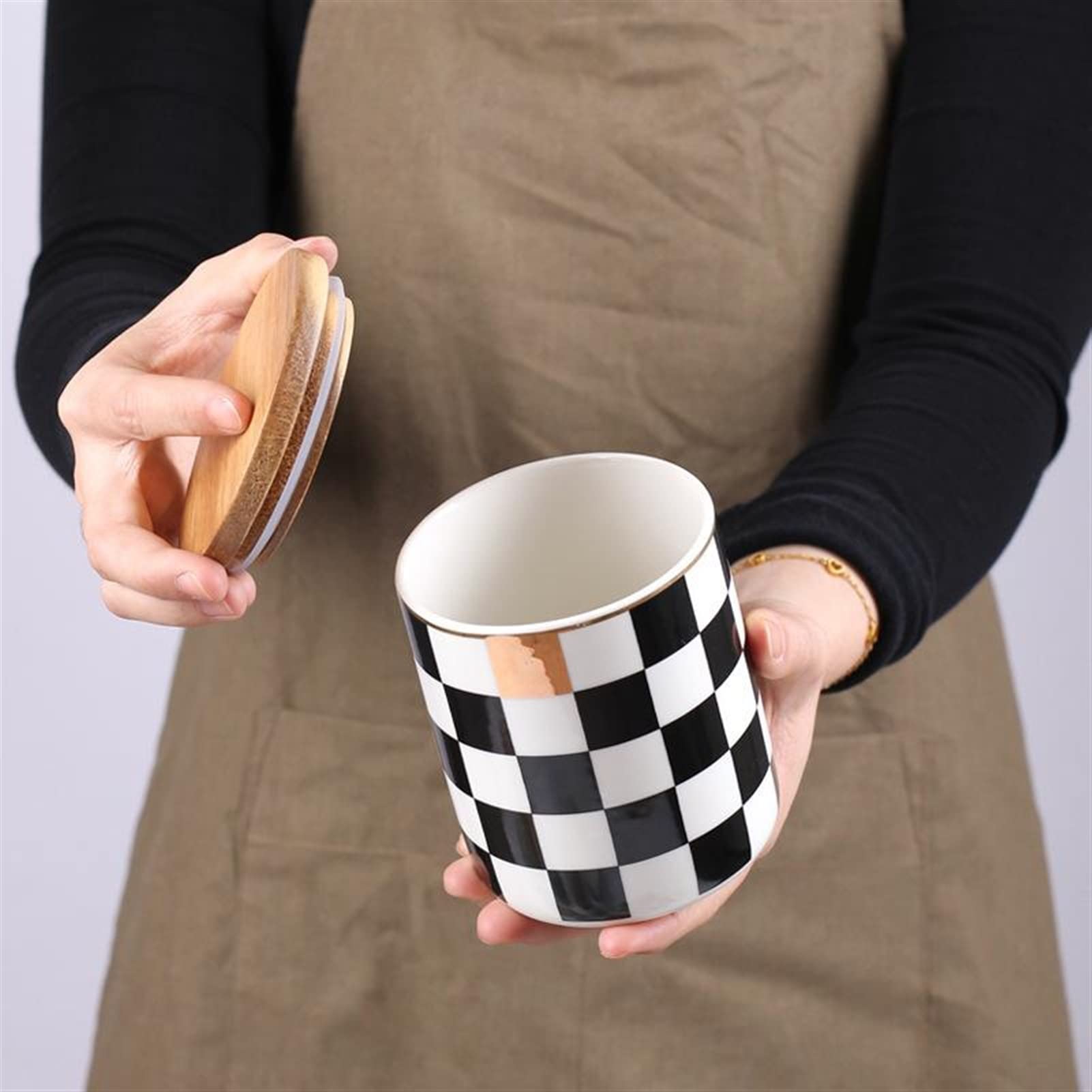 QINGGANGLING999 Kaffeedosen Lagerungsdichtung Lager-Flasche mit Deckel Home Organizer Kaffeezucker Tee Container Kaffeedose Luftdicht (Size : 100x150mm)
