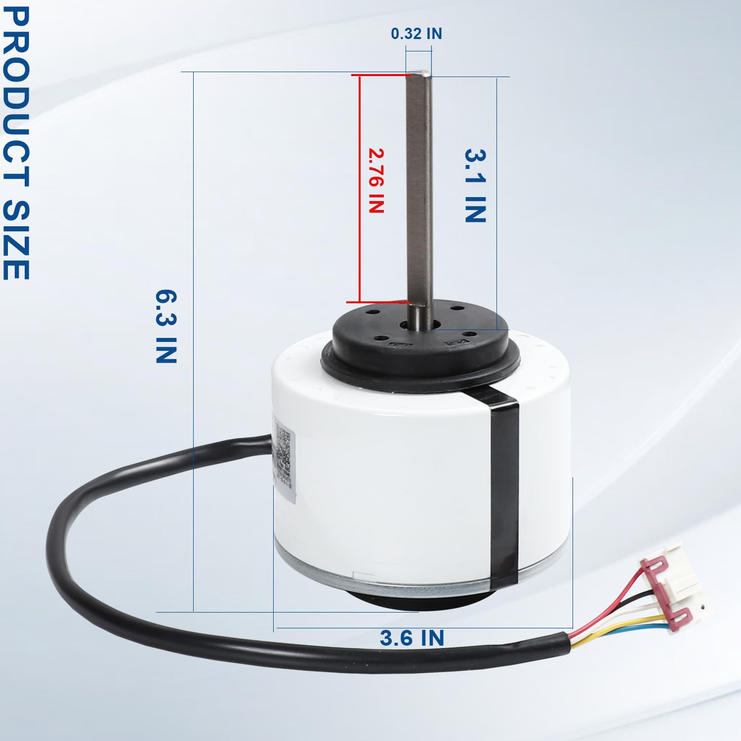 WZDK58-38G Klimaanlage Bürstenloser Gleichstrommotor SIC-55CVL-F159-1 310V 58W 8P 1350r/min CCW 5 Drähte Inverter Klimaanlage Motor für Klimaanlage