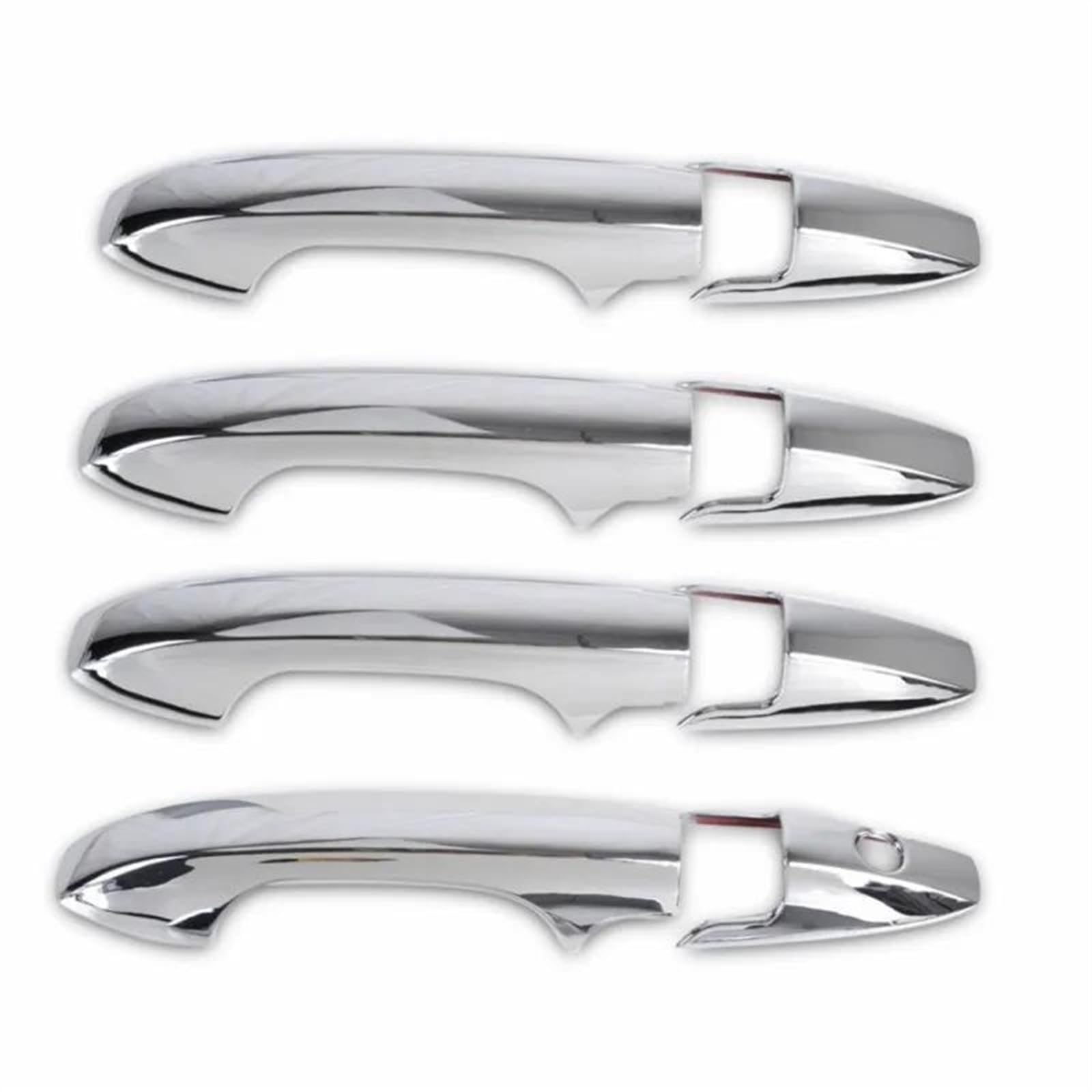 CSSPDM Car Exterior Door Handle Grab Cover Trim Stickers Styling with Smart Key Hole for CRV CR-V 2007 2008 2009 2010 2011(D)