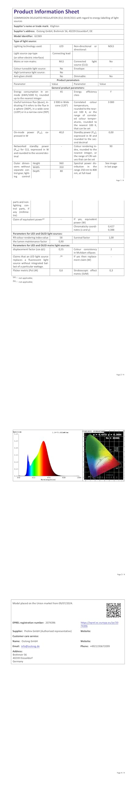 Klighten Plafón Led Techo 45W 3480 Lumen, Moderna Lámpara de Techo, Luz de Techo Aluminio para Dormitorio Salón Cocina Pasillo, 96 x 35 x 8 cm, Blanco Cálido 3000K, Negro