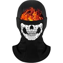 Balaclava Ski Mask,Ghosts Skull Full Mask Motorcycle Mask Halloween Mask Black