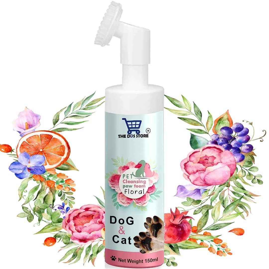 Hizu Pets No-Rinse Paw Cleaner Foam, Waterless Dog Shampoo with Enhanced Silicone Scrubber, Naturally Formulated to Quickly Clean Up Dogs & Cats Paws -Floral 150 ml, 1 Picec (B0CPY5GN5X) Amazon Price History, Amazon Price Tracker
