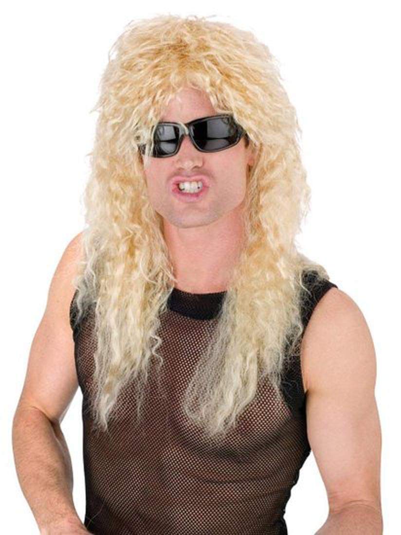 Fun World Men's Head Banger Wig Costume Accessory