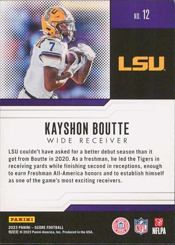 Miniatura 2 de 2023 Score Protential #12 Kayshon Boutte NM-MT LSU Tigers Football Trading Card NFL
