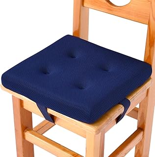 baibu Super Breathable Kids' Chair Pads Sandwich Mesh Fabric Square Seat Cushion with Ties for School Chair/Wood Chairs(1...