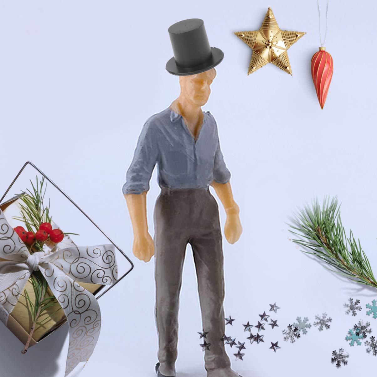 20 Mini Cilindri In Feltro Nero Toddmomy: Cappellini In Miniatura Per Decorazioni Fai Da Te E Feste A Tema - 2