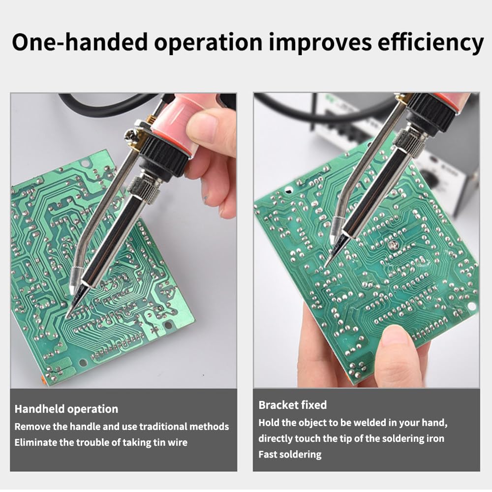 Alimentatore automatico per saldatura con interruttore a piede/manuale, riscaldamento rapido per saldatura e riparazione PCB, soluzione di saldatura efficiente per elettronica e progetti fai da te