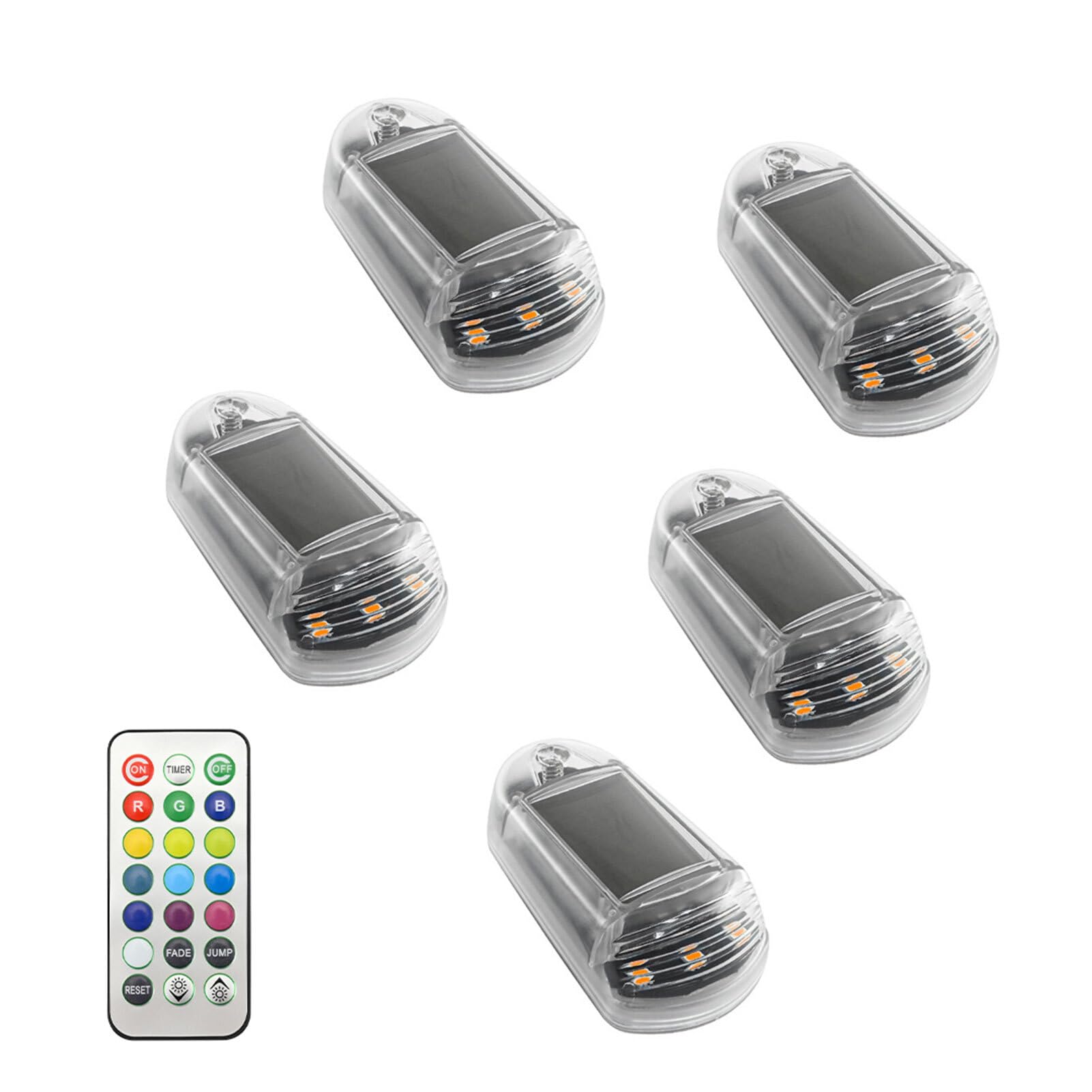 AUYXSSZ Solar Powered Cab Lights for Truck Long Lasting Power Experience Solar Powered Cab Lights Anywhere Long-Lasting Power Punch-Free, Transparent Shell
