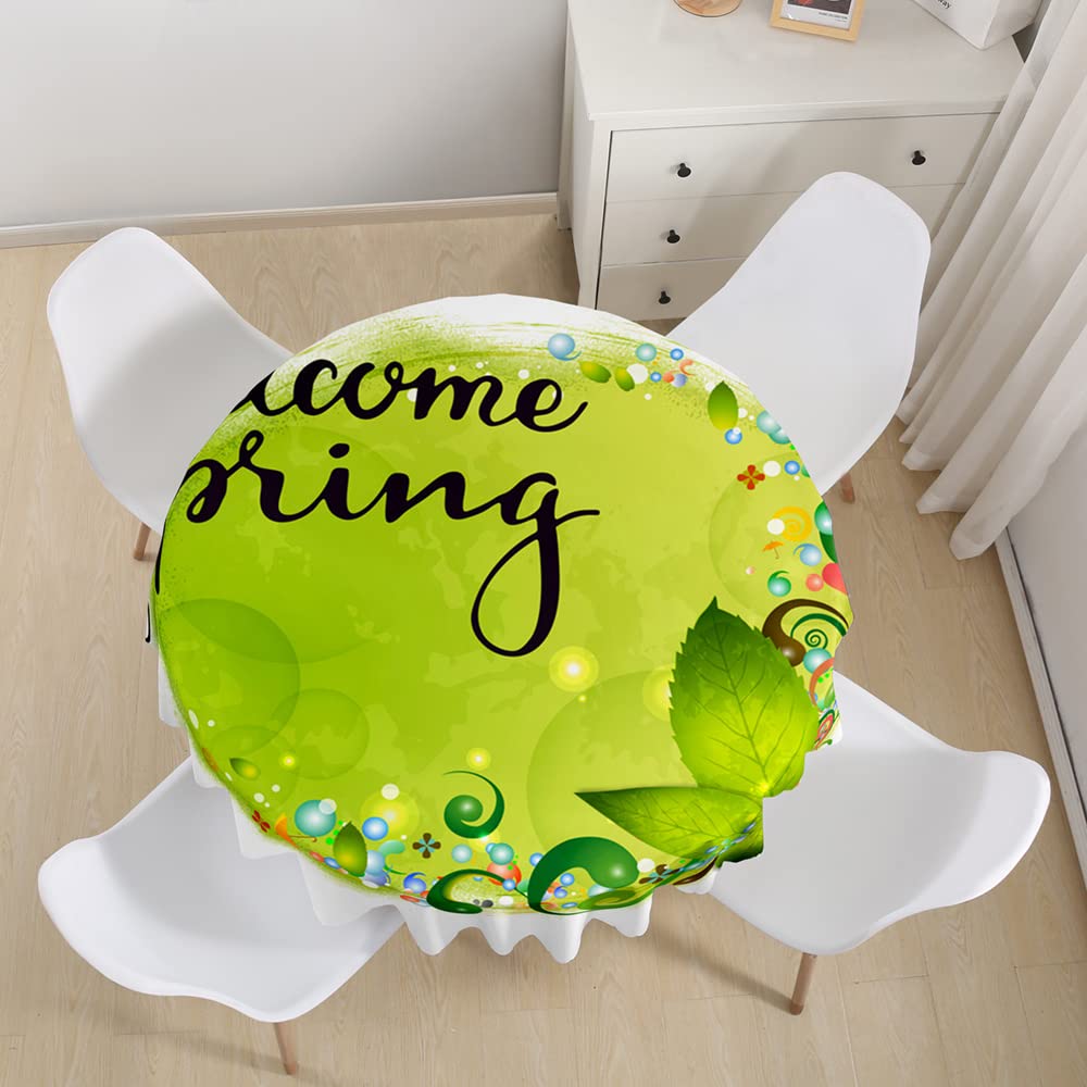 Nappe Ronde Lavable, Nappe De Table Essuyable Anti-Taches