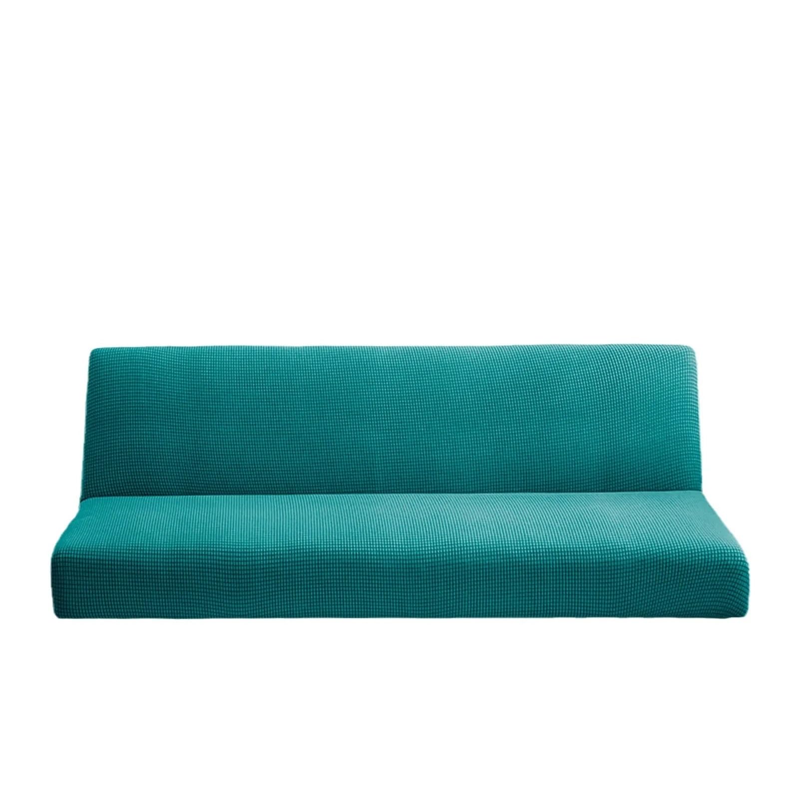 Funda de sofá elástica sin Brazos Suave para Sofá | Funda de futón con protector de muebles de sofá cama grueso con parte inferior elástica(Color 2,L 180-210cm)