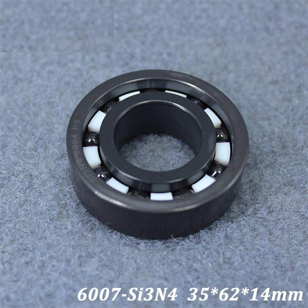 6007 6007CE Rodamiento cerámico completo - 35 mm x 62 mm x 14 mm - Nitruro de silicio Si3N4 - Baja fricción, aislante