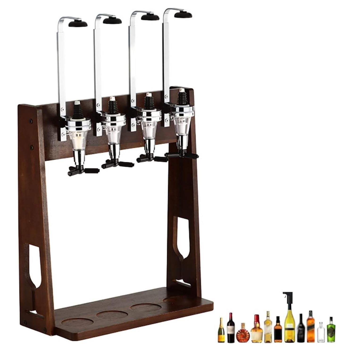 Distributeur d'alcool anti-goutte pour doser facilement vos 4 bouteilles
