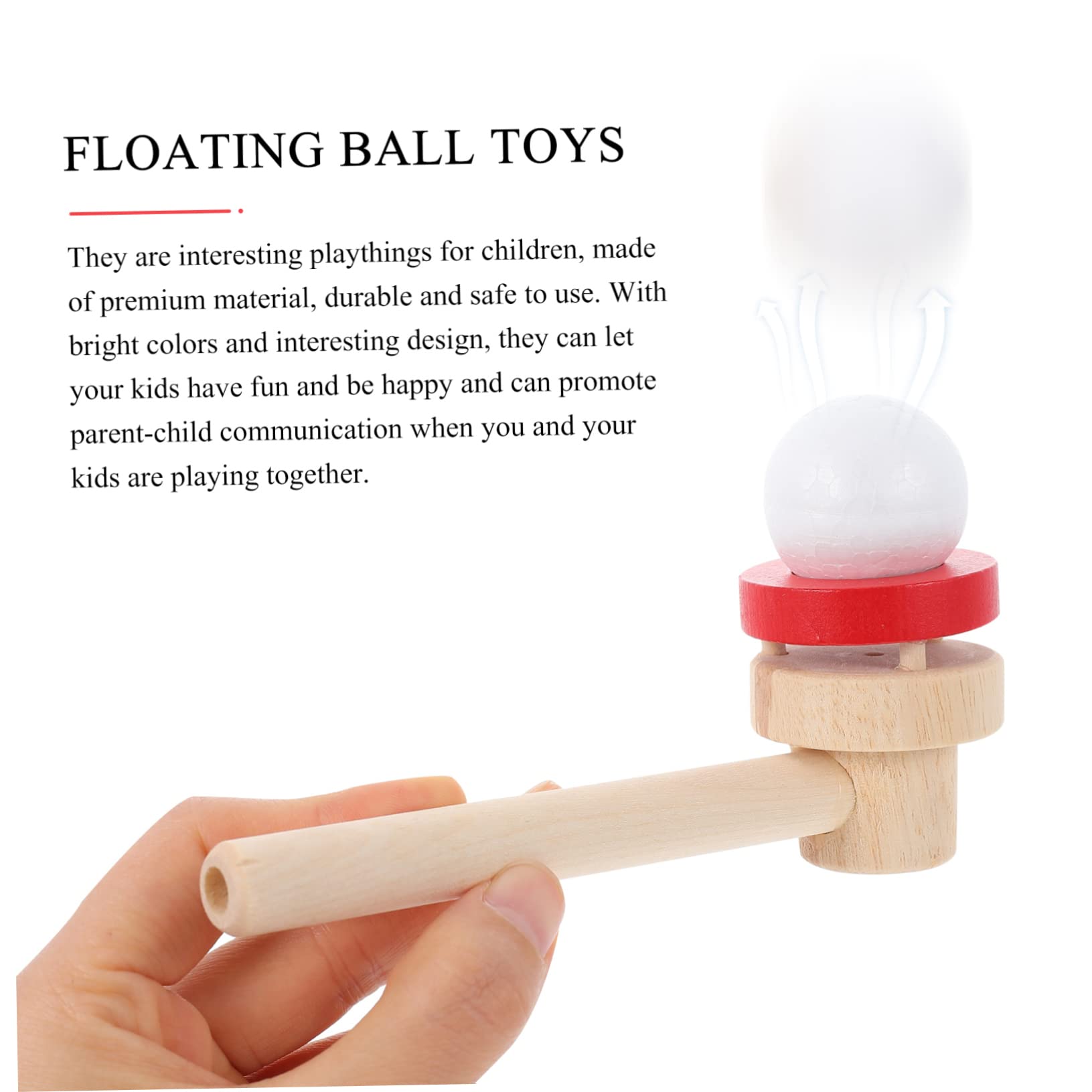 Abaodam Boys and Girls's Cognitive Toys 1 Set Floating Blowing Balls Squeaky Sound for Therapy Interaction