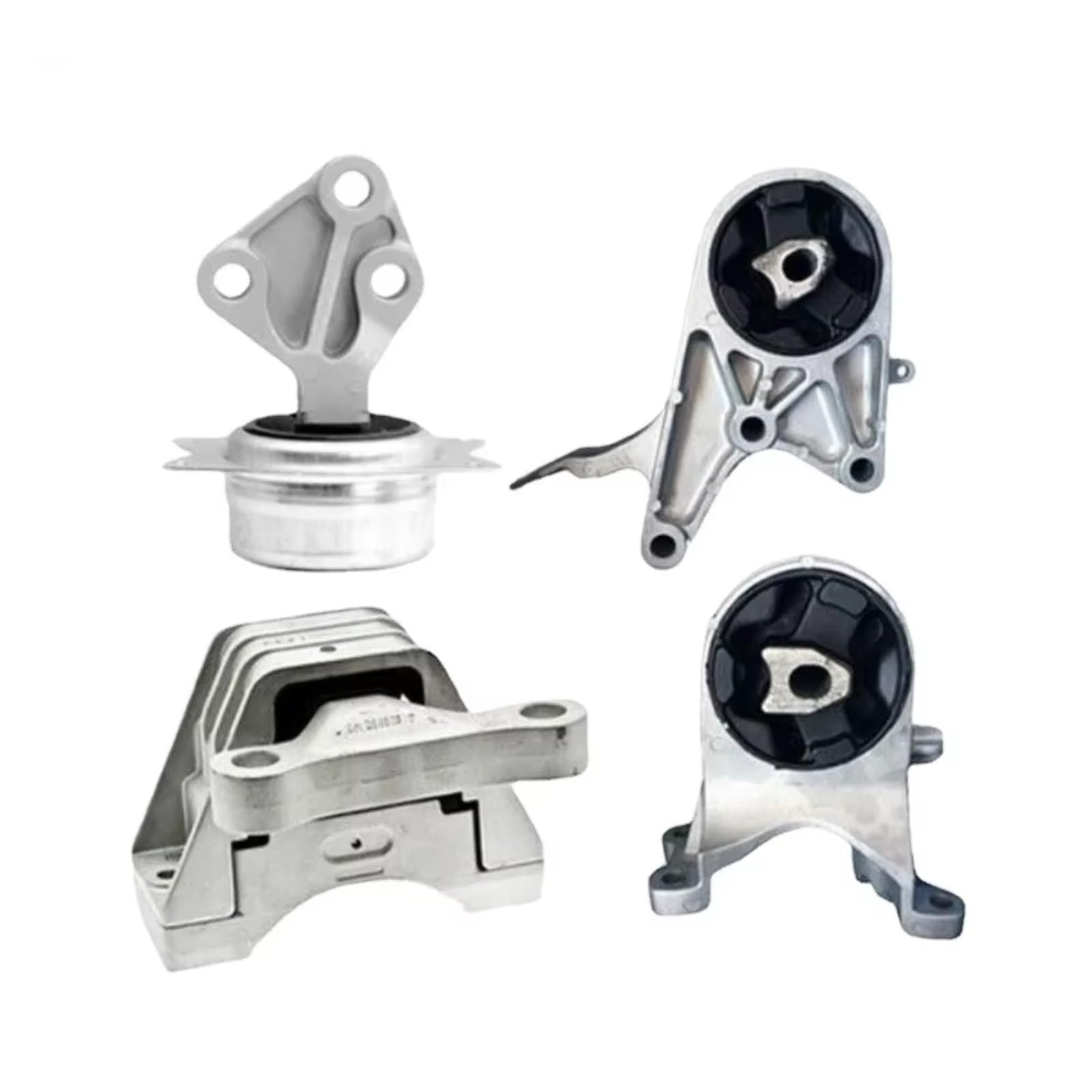 Kangboz One Color Car Engine Mounting Compatible With Chevrolet For Malibu L4 2.4L 2009 2010 2011 2012 4Pcs Front Rear Engine Motor Trans Mount Bracket 25852870 24100456