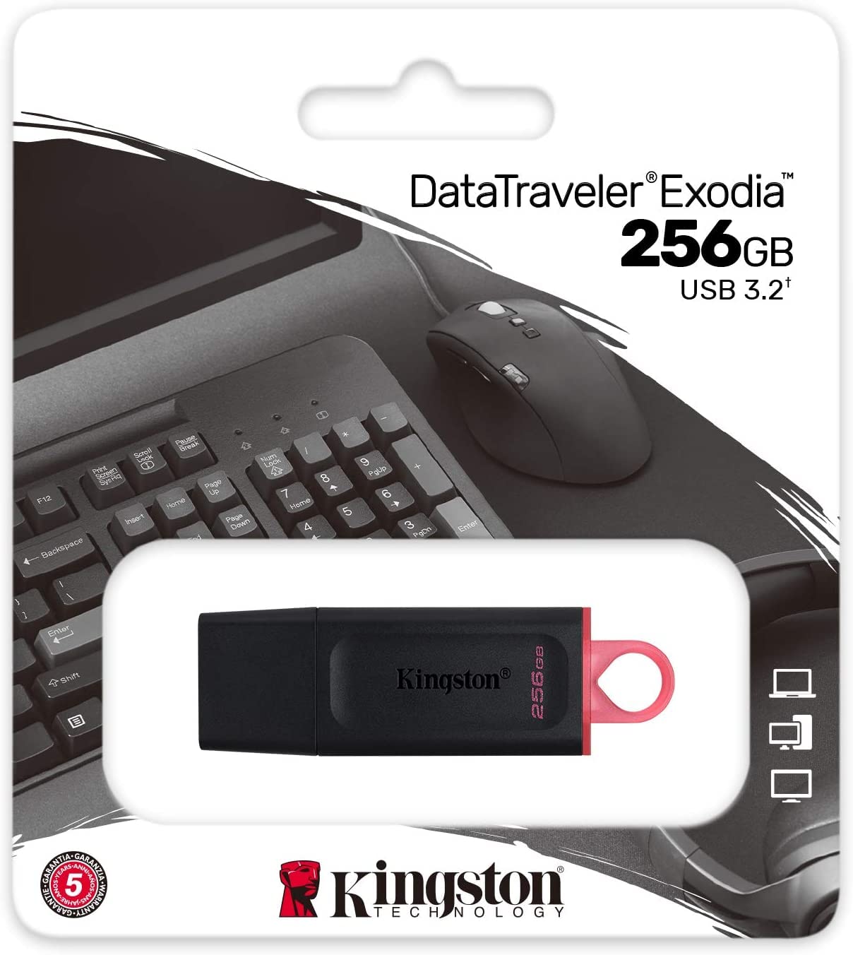 Kingston DataTraveler Exodia 256GB USB 3.2 Flash Drive DTX/256GB - 2 Pack