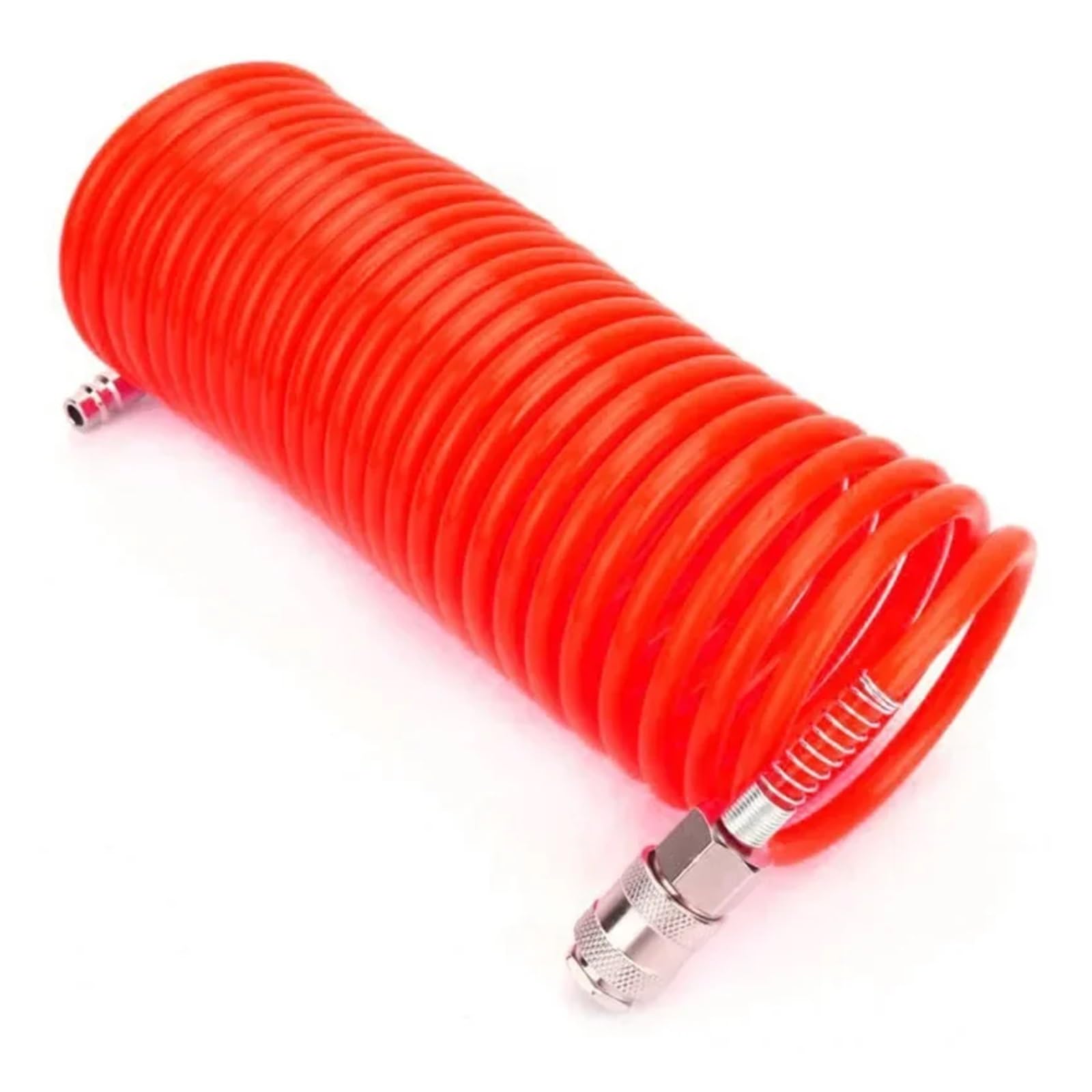 Manguera neumática con resorte espiral, Manguera de aire PU 8x5mm 6-12M con resorte retráctil conector rápido UE for compresor(9m)