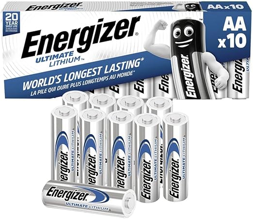 Energizer 634352 AA Ultimate Lithium Battery (Pack of 10)
