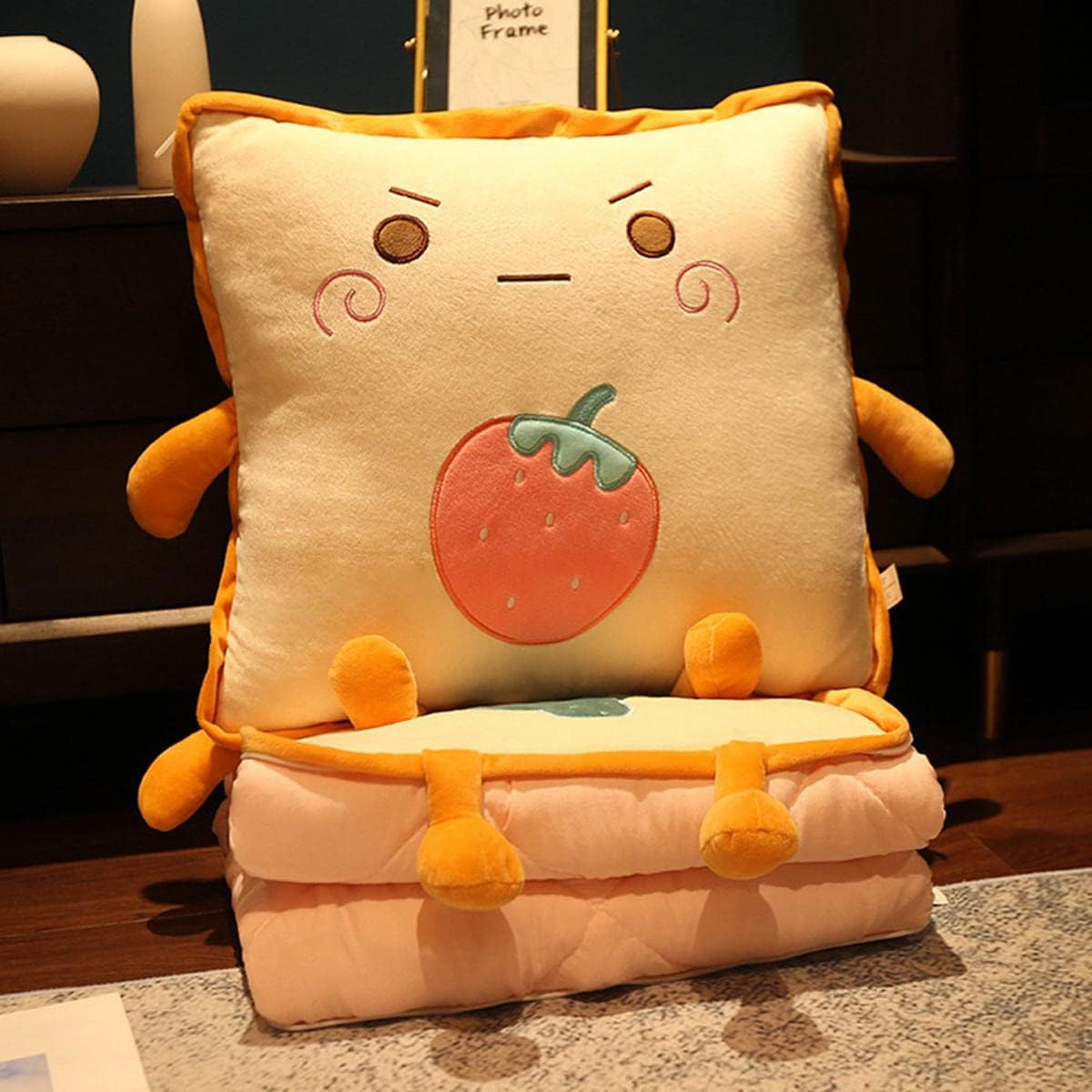 Travel Pillow and Blanket set,Travel Pillow Blanket 2 in 1,Foldable