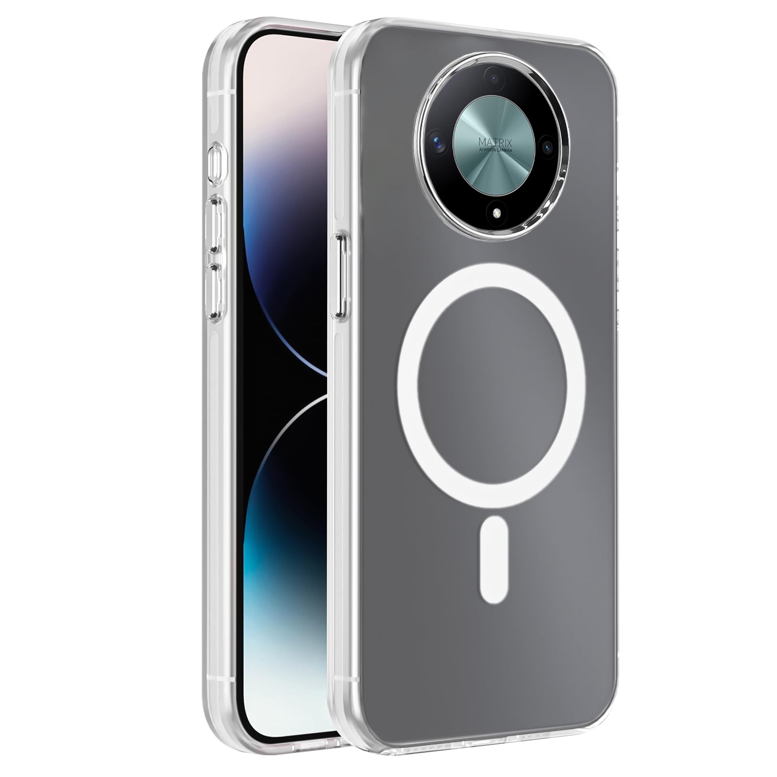 Dl3 Mobilak Case For Honor X9b / Honor Magic 6 Lite Case Crystal Clear [Not Compatible with MagSafe] Soft TPU Gel Case Flexible Silicone Anti-Scratch Transparent TPU Cover - Clear
