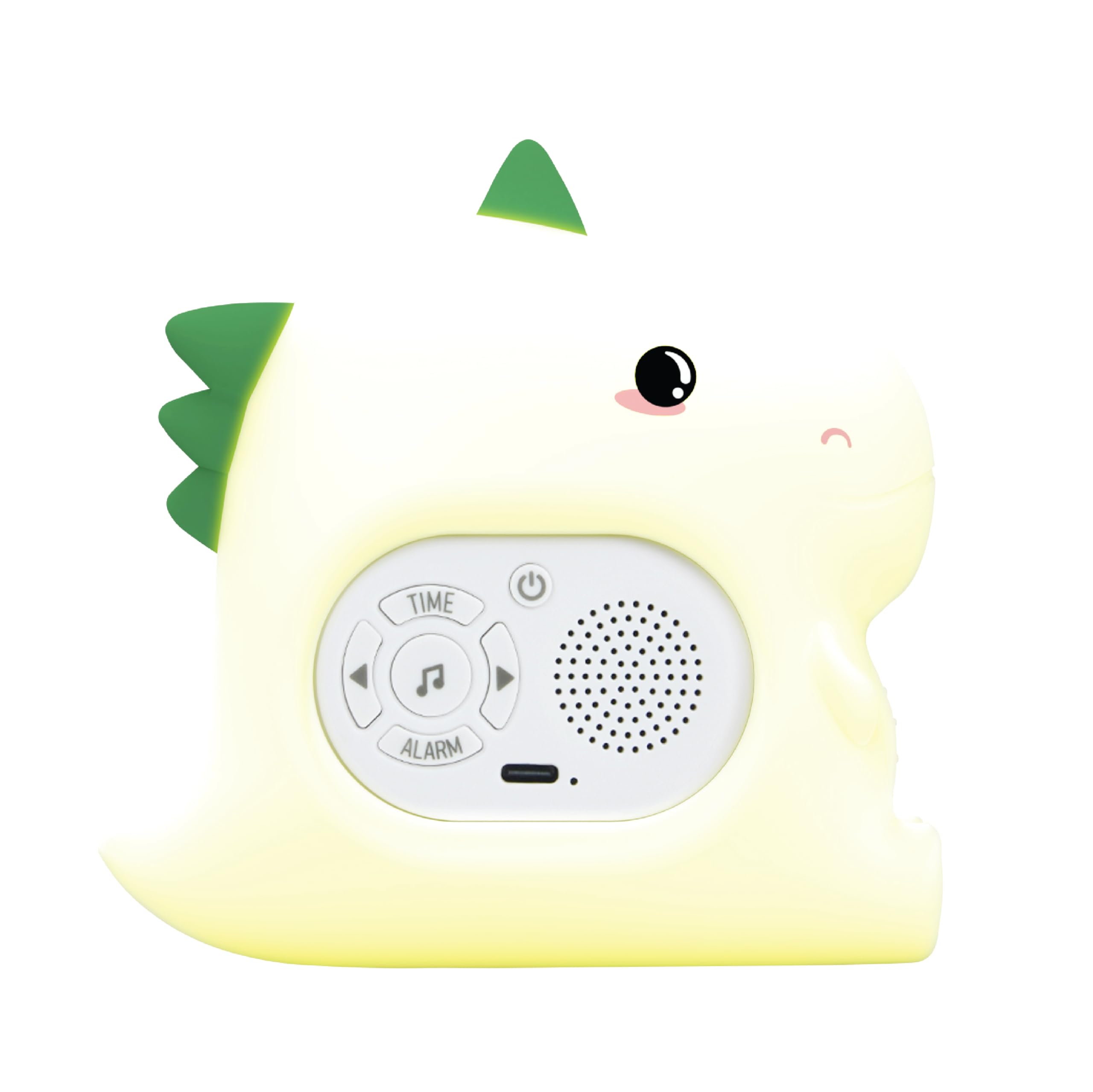 groov e Cuties Alarm Clock with LED Night Light, White Noise & Sleep Training - Rory Dinosaur, Multicolor, 30.5 cm (W) x 39.5 cm (H) - Image 3