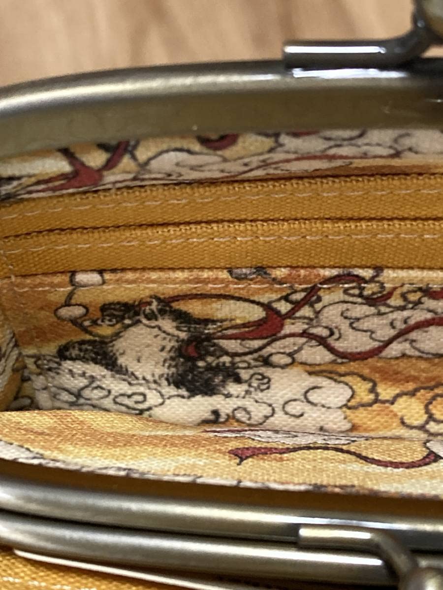 Amazon.co.jp: わちふぃーるど ダヤン 風神雷神福親子がま革財布