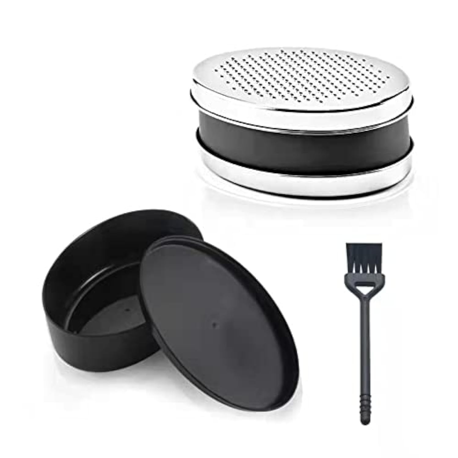 Cheese Grater with Container and Lid, Graters for Kitchen Box Grater with 2 Size Lid