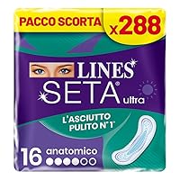 LINES SETA ULTRA ANATOMICO, 12 Confezioni da 24 assorbenti (288 assorbenti)