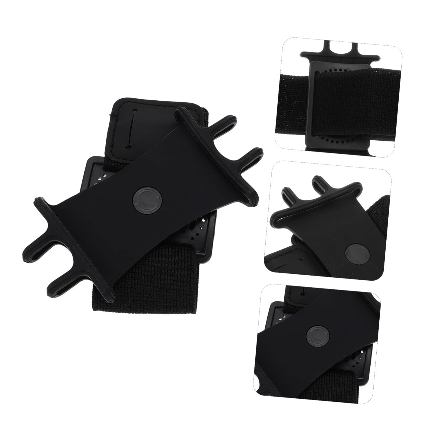 Operitacx 16 Pezzi Braccialetto Del Cellulare Sottile Porta Cellulare Da Braccio Polso Accessori Da Corsa Porta Del Telefono Per L'esecuzione Presa Gel Di Silice Black