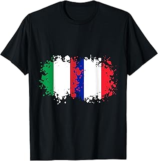 Italy & France Together, Half French, Half Italian T-Shirt