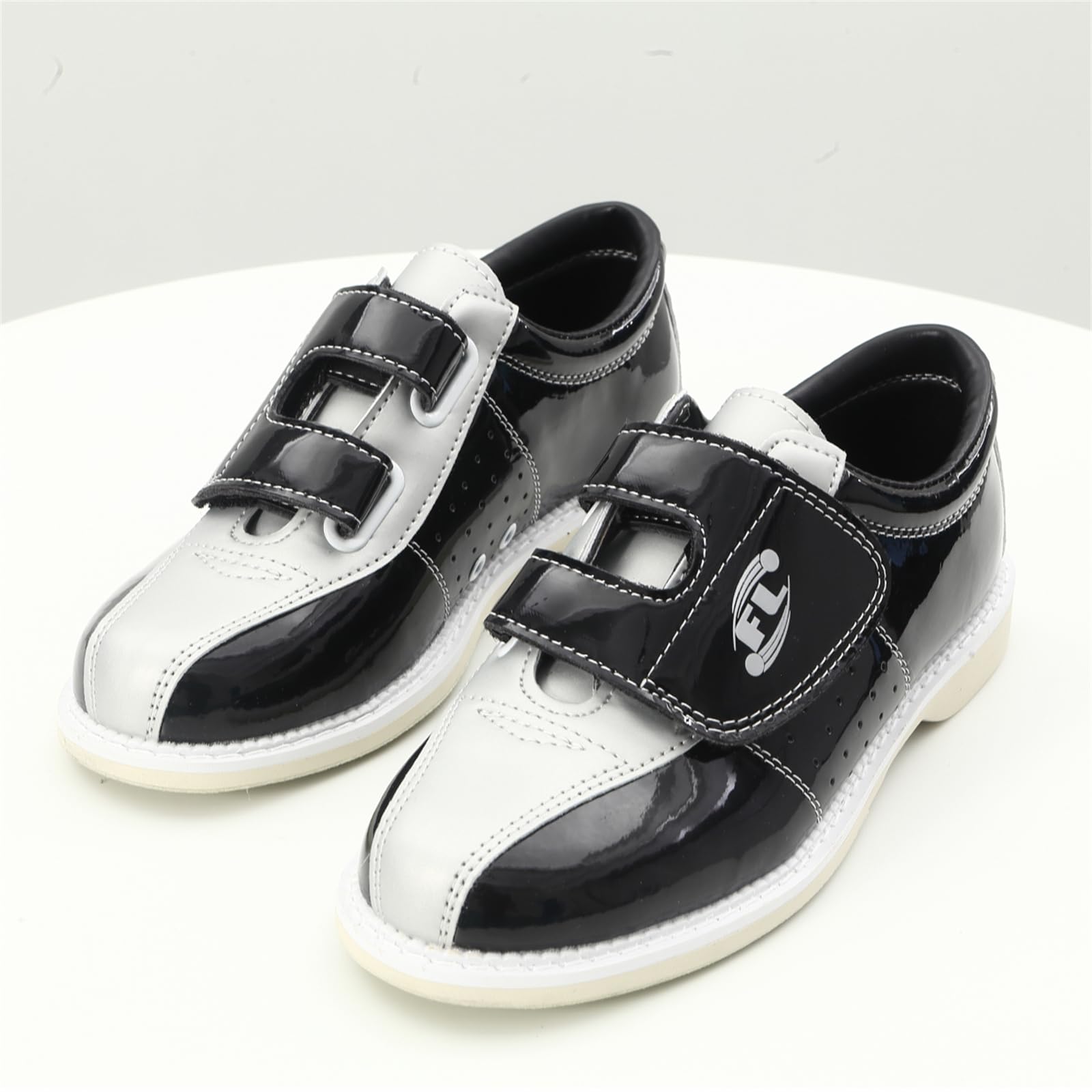 JiuQing Bowlingschuhe Für Herren Damen Slip-On-Walking-Schuhe Für Den Innenbereich Wildleder-Gleitsohle Für Bowling-Training Für Anfänger