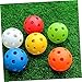 KICHOUSE 12pcs Durable Hollow Golf Balls for Indoor Training Lightweight Practice Balls for Skill Improvement and Space Use Golf Enthusiasts