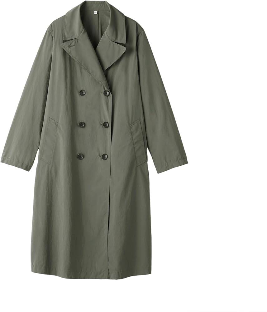 美品 『green』トレンチコート　ブラック　特価にて販売します Dream garden トレンチコート コート ロングトレンチコート レディース